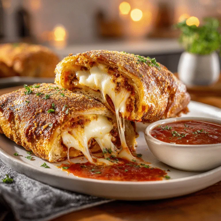 ???? Italian Stromboli Stuffed Bread – The Ultimate Cheesy Roll-Up