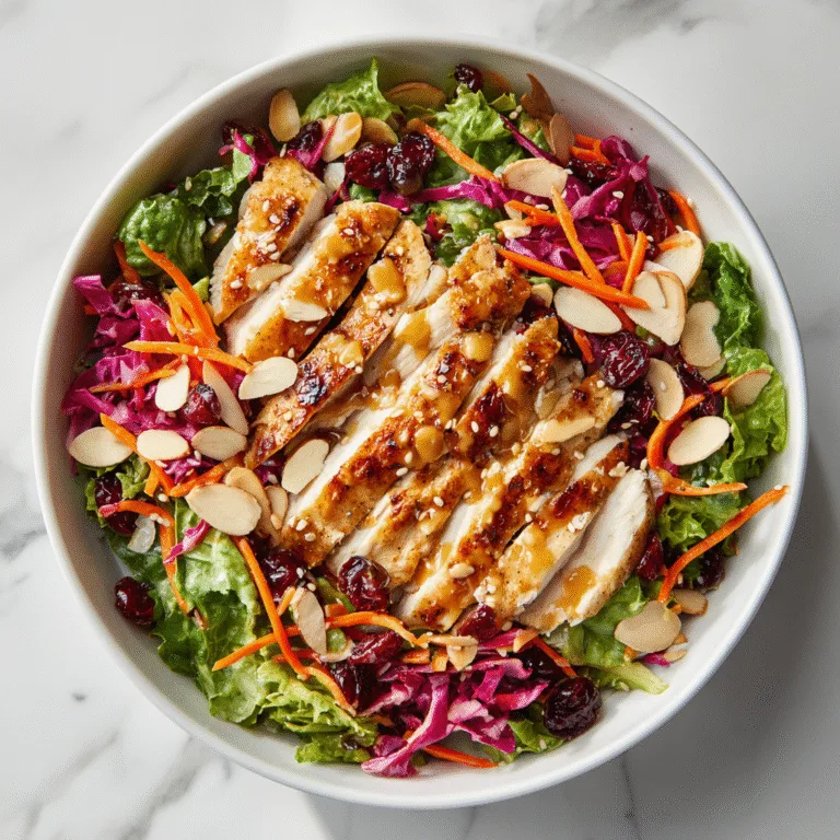 ???? Asian Chicken Cranberry Salad – Sweet, Savory, and So Refreshing