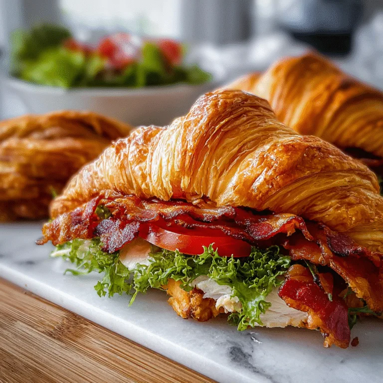 Bacon Chicken Croissant – A Buttery, Cheesy Delight for Any Meal