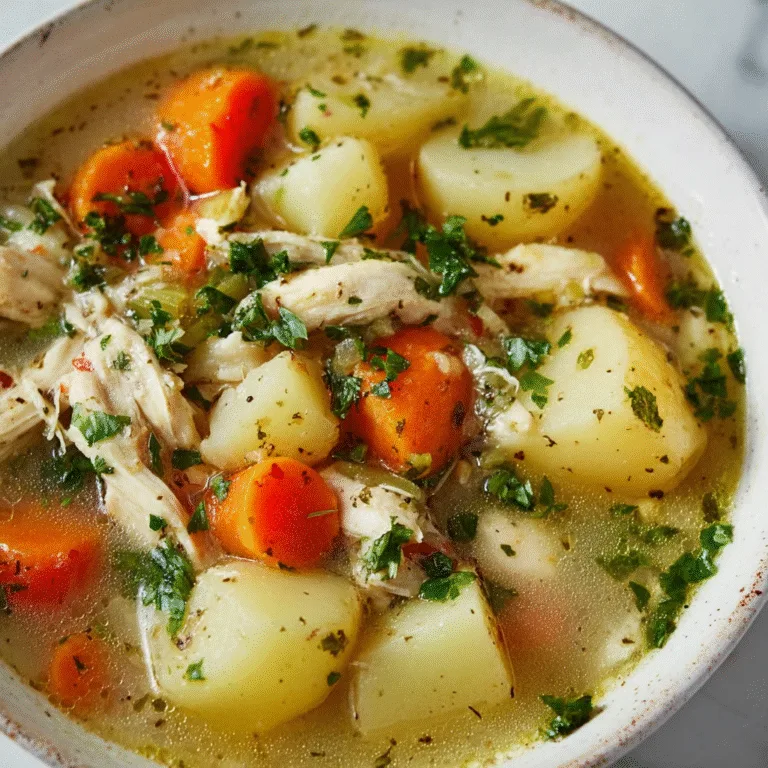 Homemade Chicken Soup with Potatoes: A Classic Comfort Food