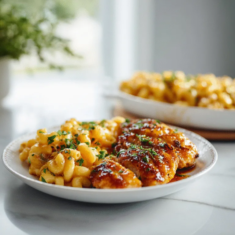 High Protein Honey Garlic Butter Chicken with Mac & Cheese: The Ultimate Comfort Food Upgrade