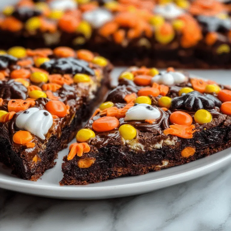 Wicked Good Halloween Brownie Pizza ????