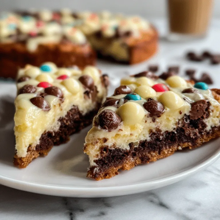 White Chocolate Brownie Pizza: A Dessert Dream Come True ????????