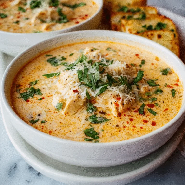 Crock Pot Creamy Chicken Parmesan Soup – A Comforting Slow Cooker Delight