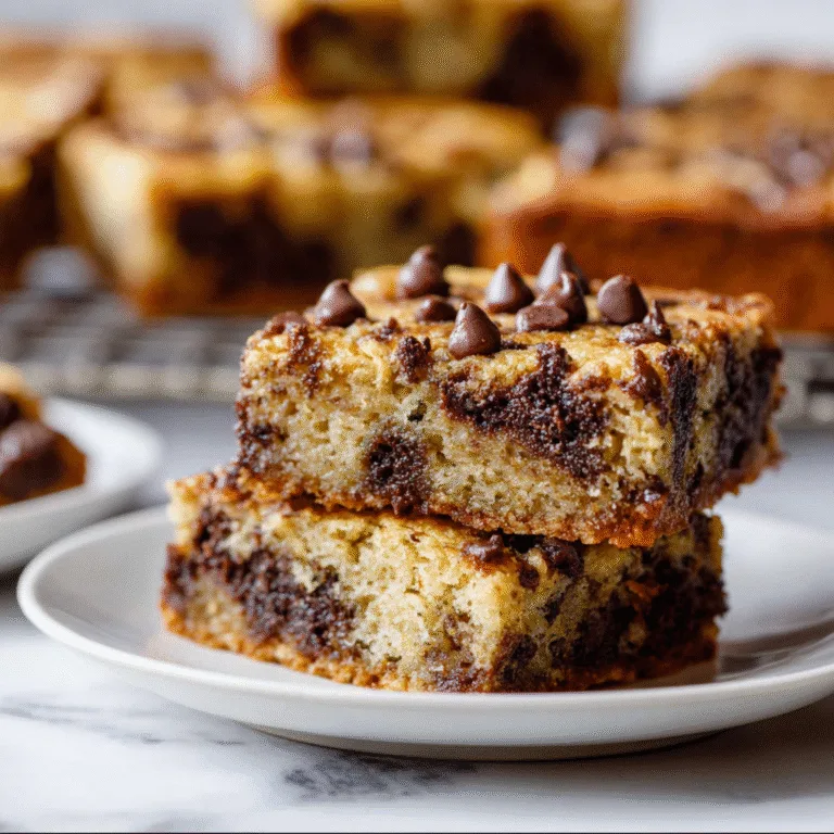 Chocolate Chip Banana Bars – The Gooey Banana Dessert You’ll Fall in Love With