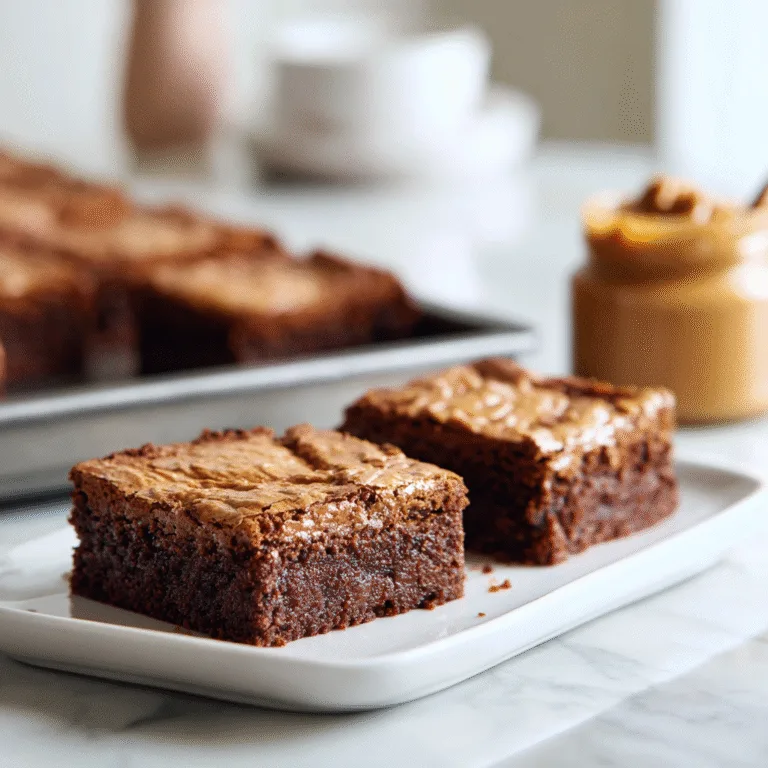 Fudgy Biscoff Brownies Delight – The Ultimate Cookie Butter Dessert Dream ????