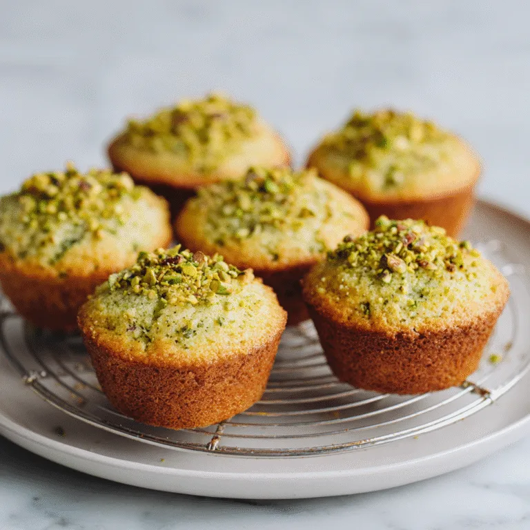Bakery-Style Pistachio Muffins: Soft, Nutty, and Perfectly Fluffy