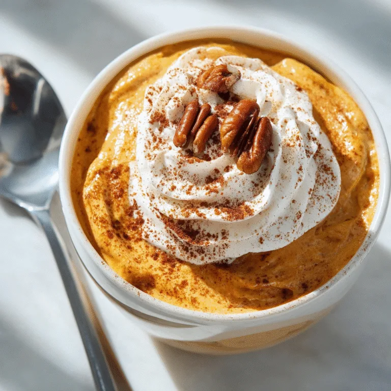???? Healthy Pumpkin Mousse – A Light & Creamy Fall Dessert You’ll Love