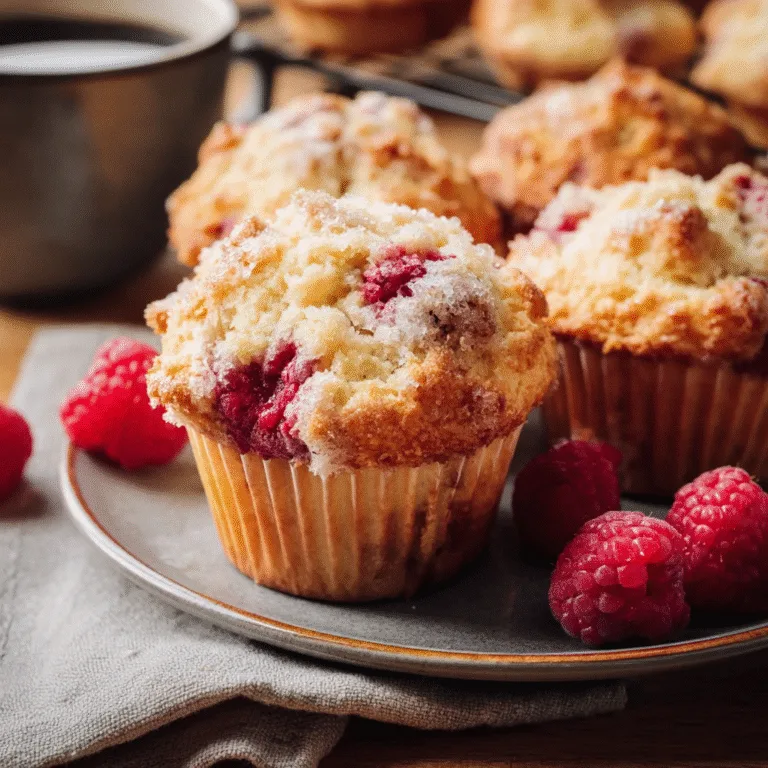 ???? Buttermilk Raspberry Muffins – Soft, Fluffy & Bursting with Fresh Berries