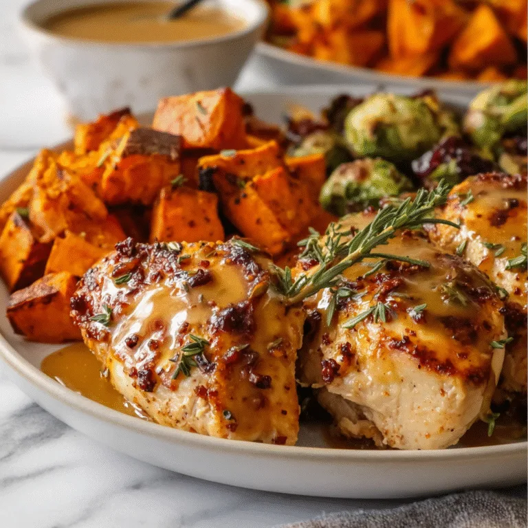 Maple Dijon Chicken with Sweet Potatoes – The Ultimate Cozy Fall Dinner