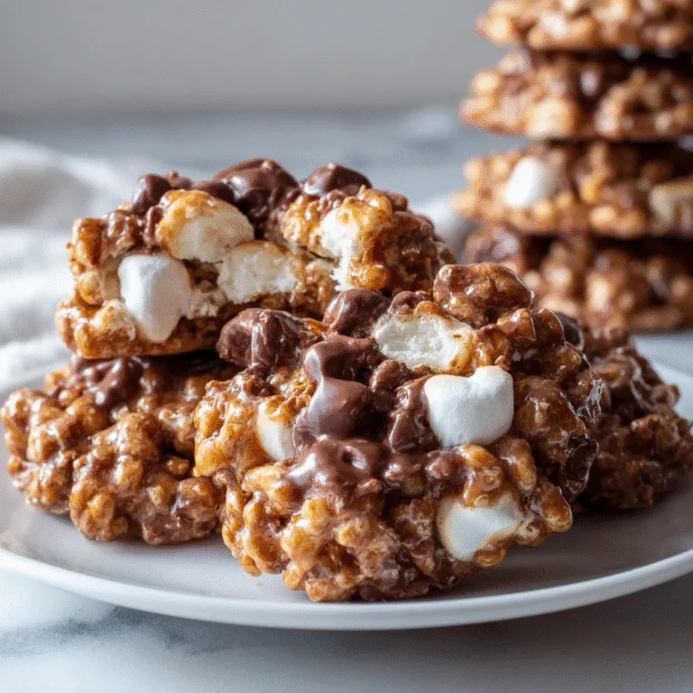 Star Crunch Cookies (Chocolate Marshmallow) – Nostalgic No-Bake Perfection