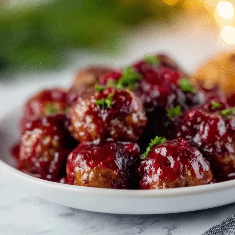Christmas Cranberry Meatballs – A Festive Holiday Recipe