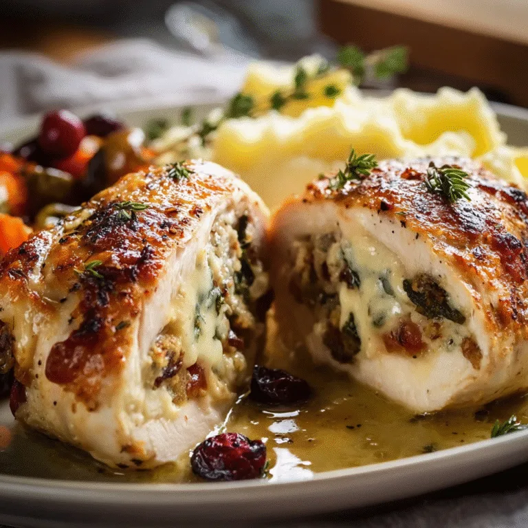 Cranberry Brie Stuffed Chicken – Savory, Sweet, and Showstopping