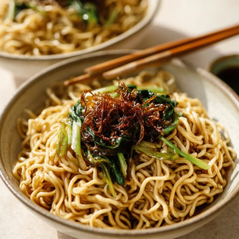 Scallion Oil Noodles – The Simplest, Most Addictive Bowl of Noodles You’ll Ever Make