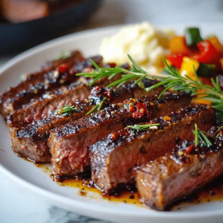 Sweet Balsamic Marinated Steak – The Perfect Balance of Flavor and Tenderness