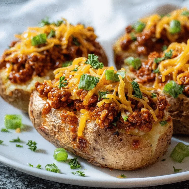 Turkey Sloppy Joe Baked Potatoes: Comfort Food Meets Healthy Weeknight Dinner