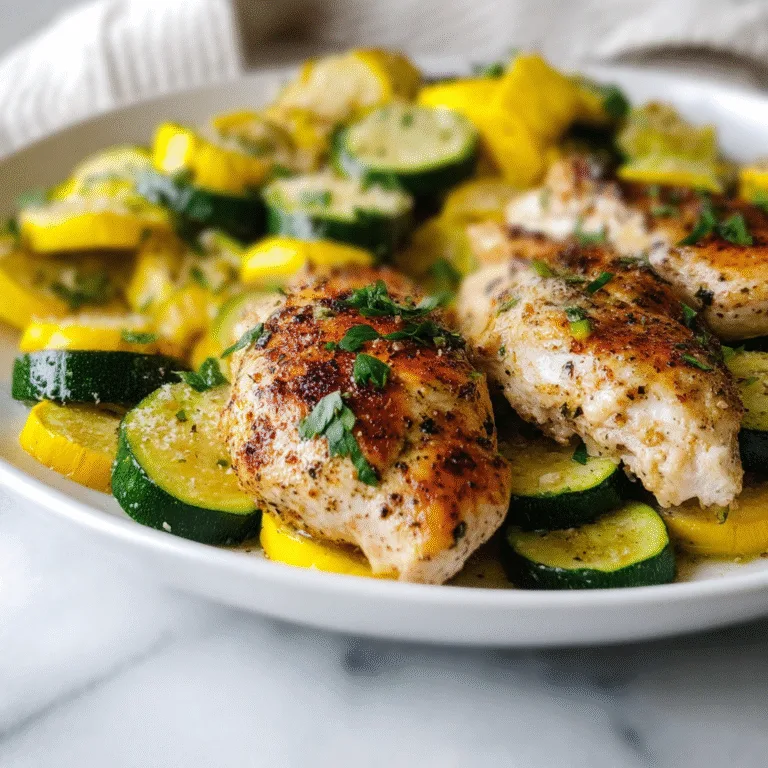Healthy Chicken Breast with Zucchini and Squash – Quick, Flavorful, and Nutritious
