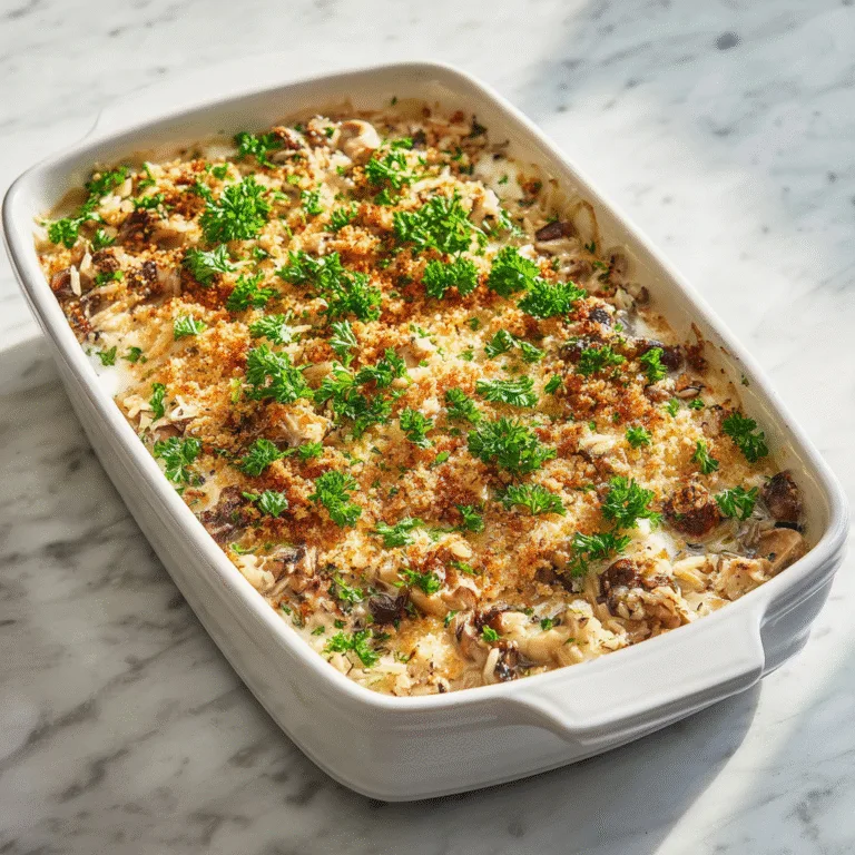 Chicken Wild Rice Casserole: Comforting, Creamy, and Delicious