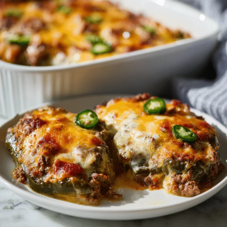 Baked Beef Chiles Rellenos Casserole – A Comfort-Food Twist on a Classic Mexican Favorite