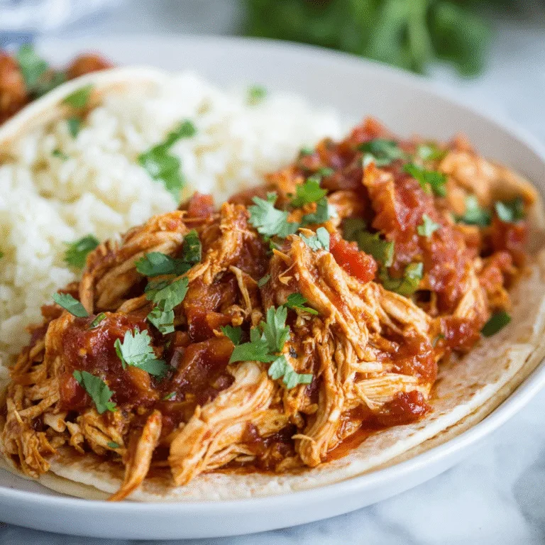 Easy Crockpot Salsa Chicken (4 Ingredients!) — The Easiest Dinner You’ll Ever Make