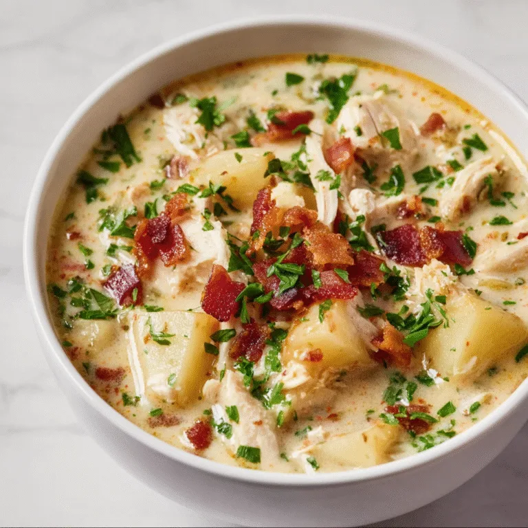 Creamy Chicken Potato Soup (With Bacon!) — The Coziest, Creamiest, Most Flavor-Packed Comfort Soup