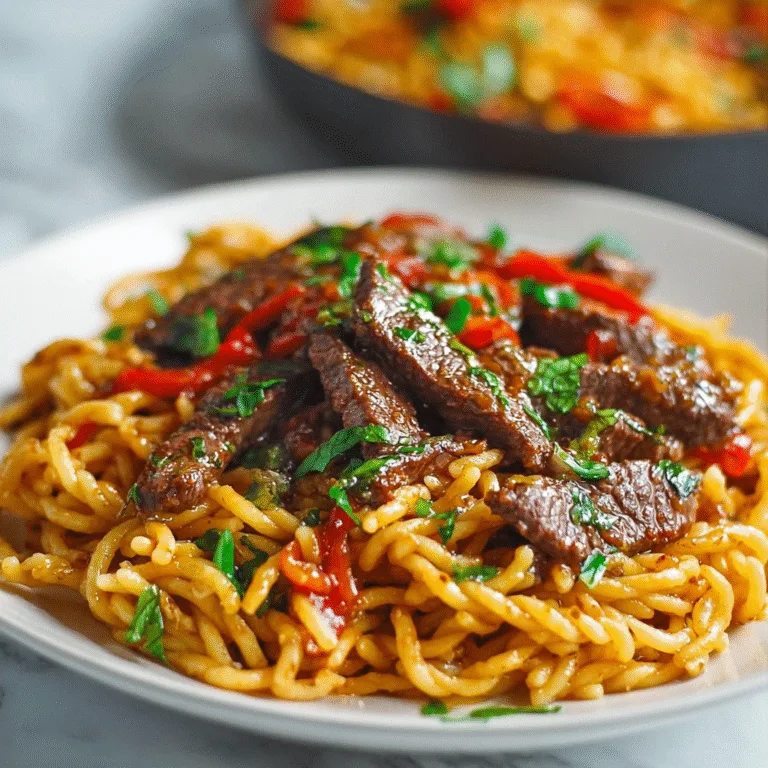 Sweet and Spicy Garlic Steak Pasta — The Ultimate Weeknight Fusion Pasta