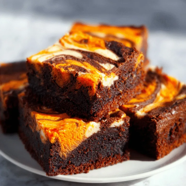 Halloween Cream Cheese Swirl Brownies – A Spooky, Swirly, Chocolatey Treat