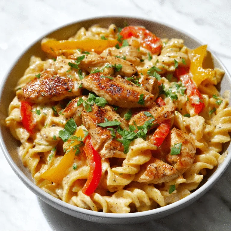 One-Pot Chicken Fajita Pasta – Creamy, Flavorful, and Ready in 30 Minutes
