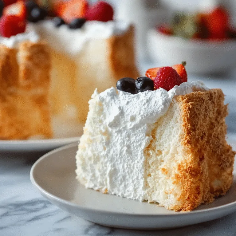 Angel Food Cake – Airy, Classic, and Light as a Cloud
