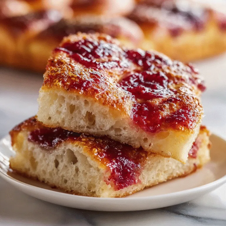 Jam Donut Focaccia – Sweet, Fluffy, and Surprisingly Easy