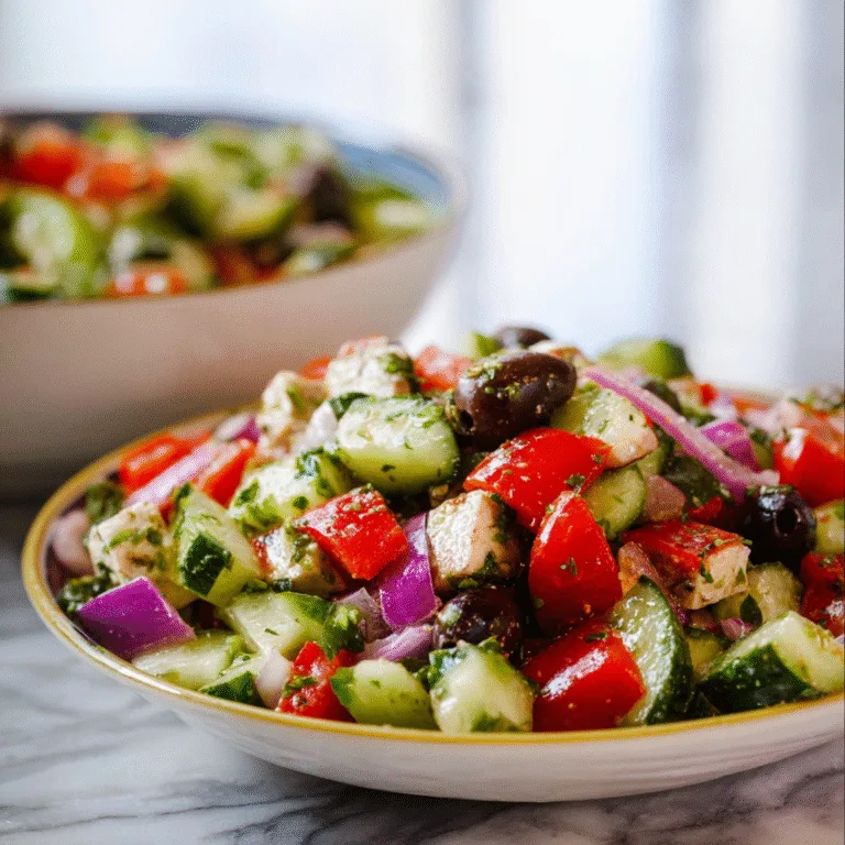 Mediterranean Salad – Fresh, Vibrant, and Bursting With Flavor
