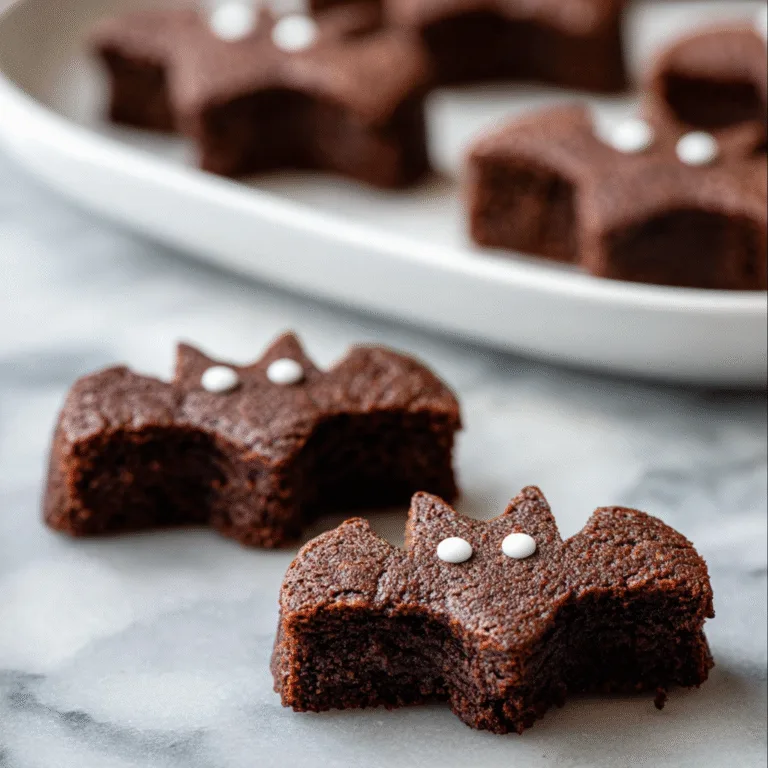 Bat-Shaped Brownie Bites – The Cutest Spooky Treat for Halloween Parties