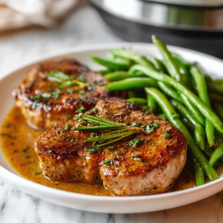 Instant Pot Pork Chops with Green Beans – A Quick, Cozy, One-Pot Dinner Ready in Minutes