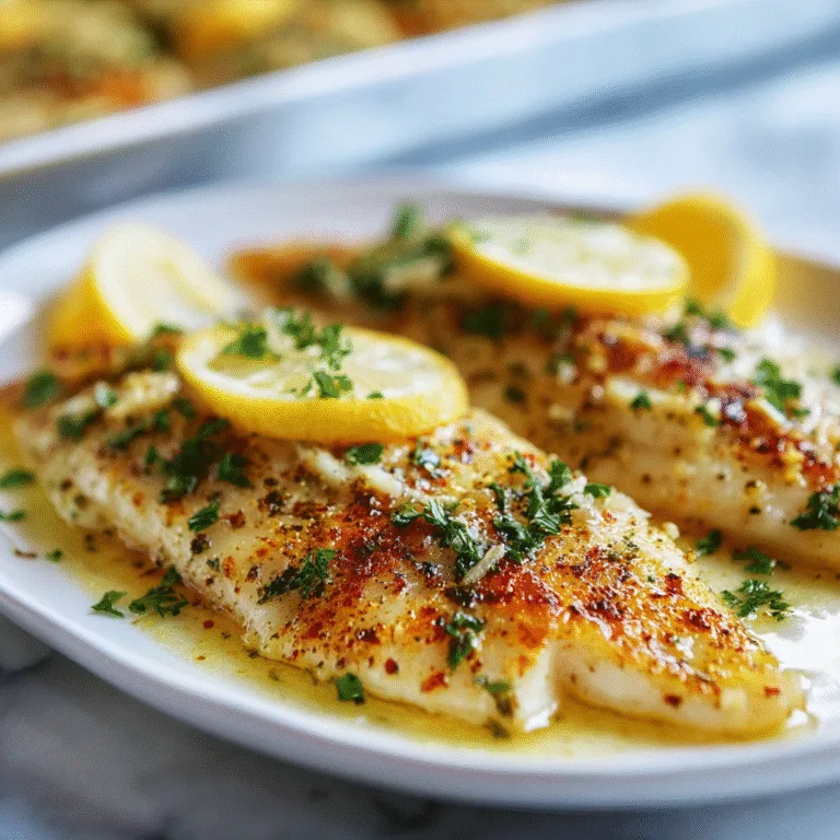 Easy Baked Tilapia with Lemon Garlic Butter: A Fast, Flavorful, Foolproof Seafood Dinner