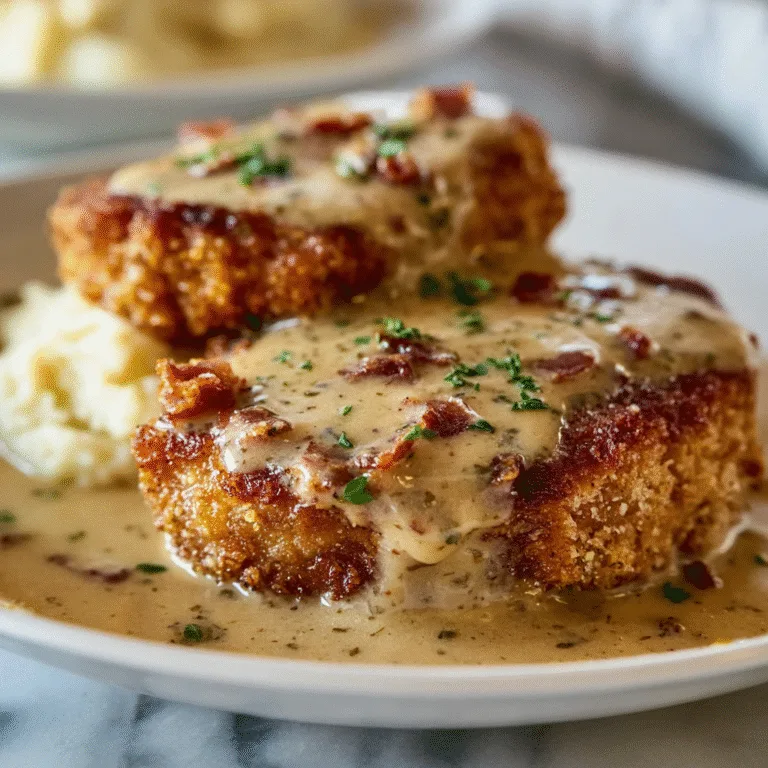 Country Fried Pork Chops with Creamy Bacon Gravy — The Ultimate Southern Comfort Meal