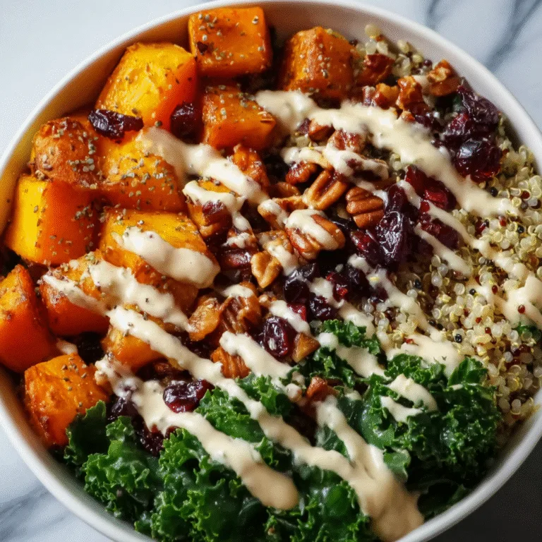 Roasted Butternut Squash & Quinoa Harvest Bowl – A Cozy, Nutritious Fall Meal That Never Disappoints