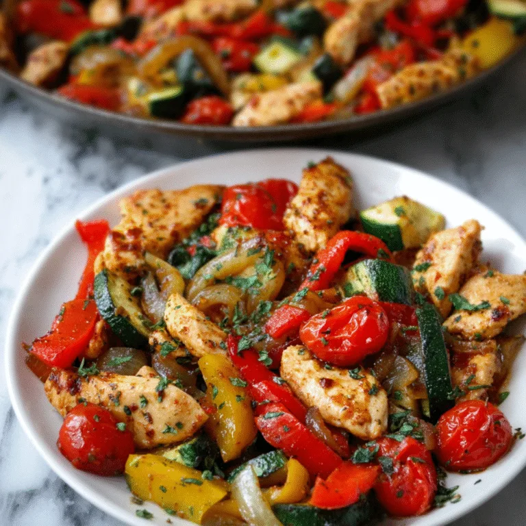 Mediterranean Chicken Stir Fry (30 Minutes, One Pan) — A Fresh, Fast, and Flavor-Packed Dinner