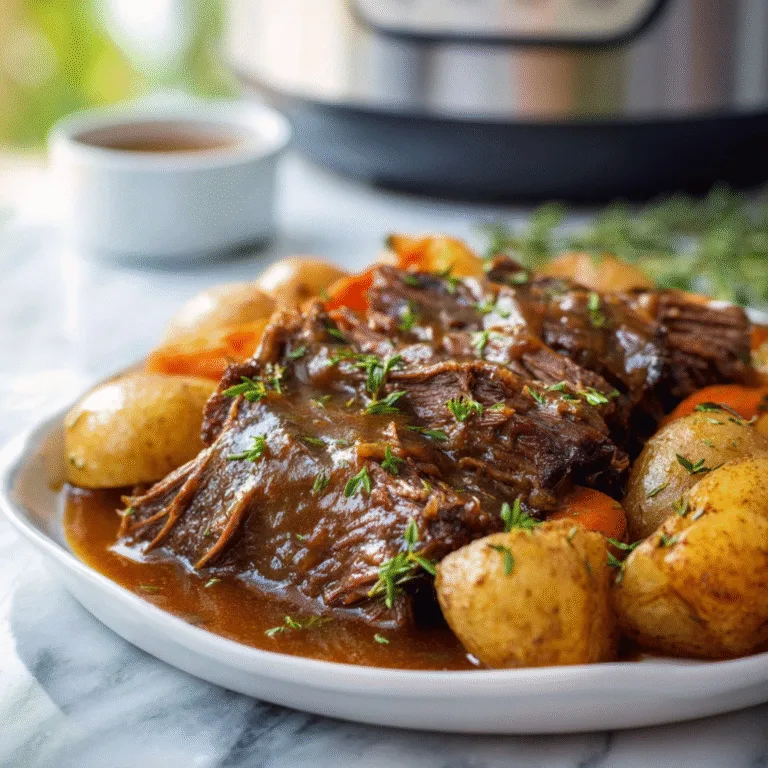 Slow Cooker Pot Roast (with Optional 5-Minute Gravy): A Classic Comfort Made Effortless