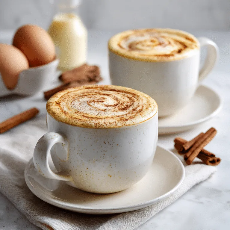 Easy Homemade Eggnog Latte Recipe for Cozy Mornings
