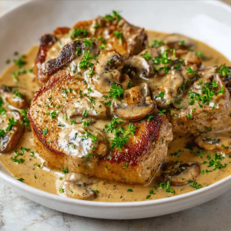 Pork Chops with Creamy Mushroom Sauce: A Comfort Classic Done Right