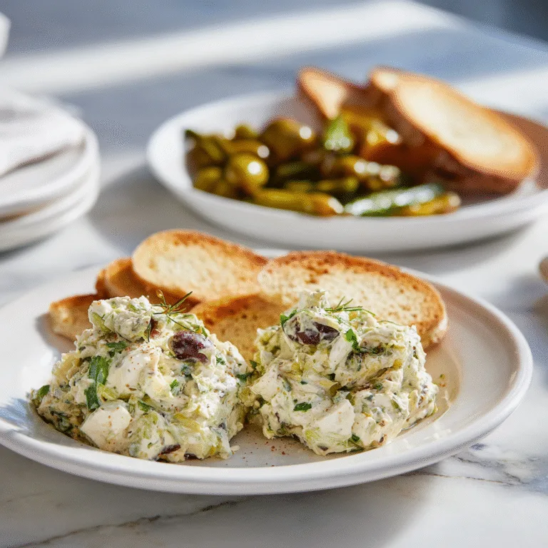 Creamy Green Olive & Feta Spread — A Mediterranean-Inspired Dip That Steals the Show