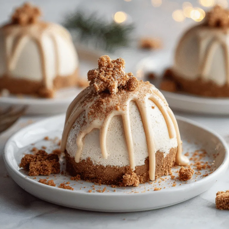 Christmas Gingerbread Latte Mousse Domes: A Festive Showstopper Dessert for the Holiday Season