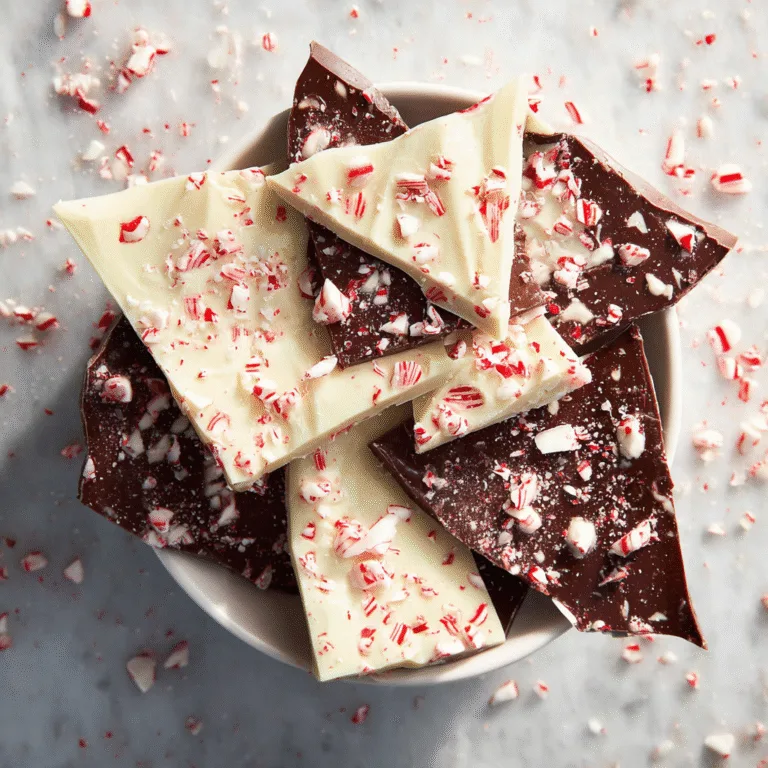 Easy Peppermint Bark Recipe with White and Dark Chocolate: A Festive Holiday Favorite