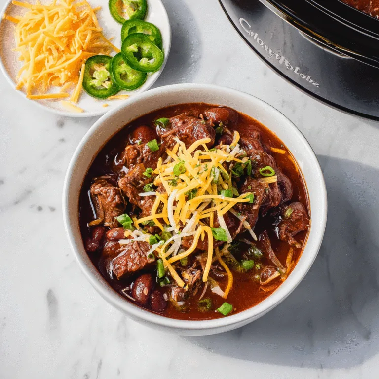 Slow Cooker Steak Chili – The Ultimate Hearty, Set-and-Forget Comfort Meal