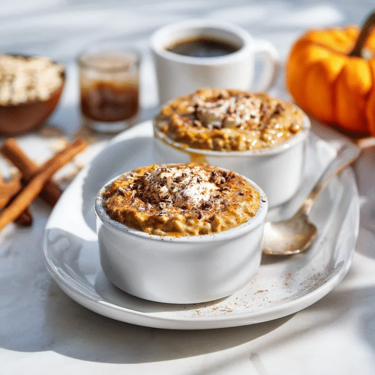 Creamy Pumpkin Spice Latte Overnight Oats Bliss: A Fall Breakfast That Practically Makes Itself