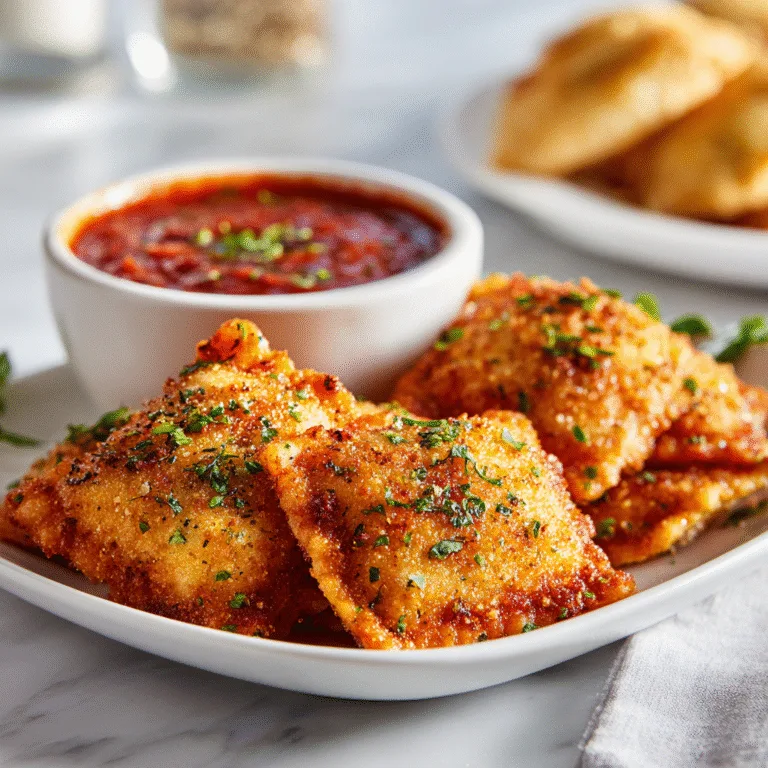 Crispy Toasted Ravioli with Marinara Dipping Sauce: The Ultimate Crowd-Pleasant Appetizer