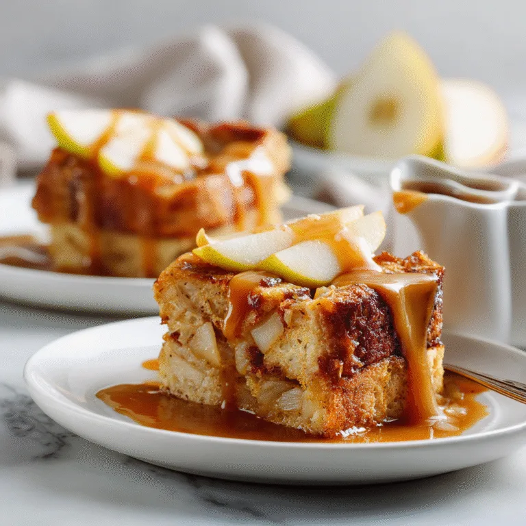Cardamom Pear Bread Pudding with Orange Caramel Sauce: A Cozy Dessert You’ll Make Again and Again
