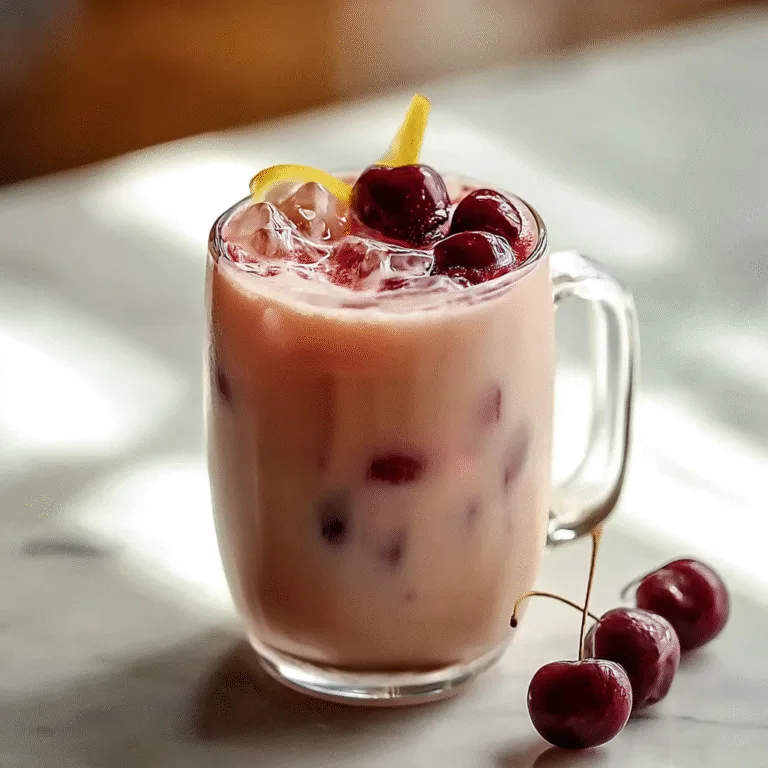 Cherry Earl Grey Milk Tea: A Floral, Fruity Twist on a Classic Milk Tea