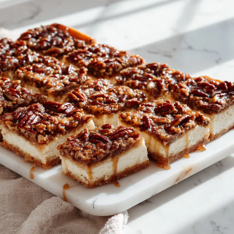 Pecan Pie Cheesecake Bars with Gooey Pecan Topping