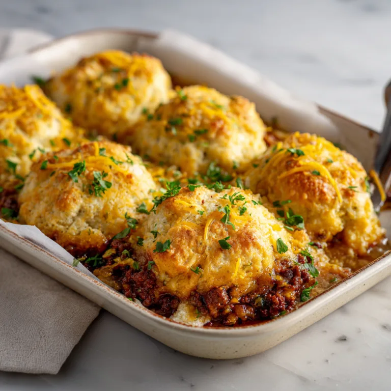 Cheddar Bay Ground Beef Cobbler: The Ultimate Comfort Food Dinner